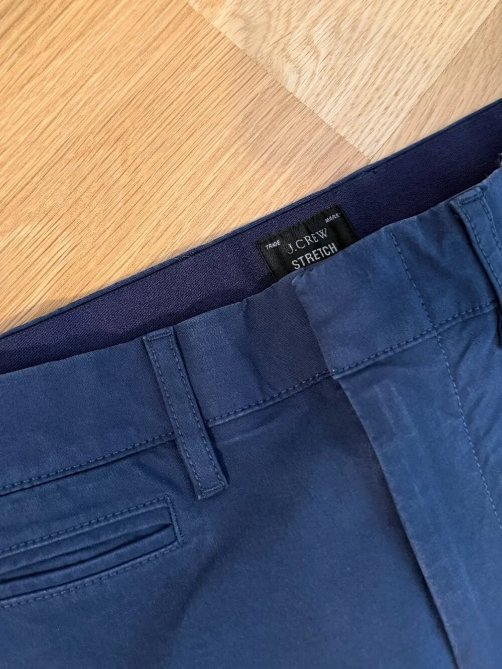 Men's JCrew Stretch 484 Slim Navy Pant, 28/30